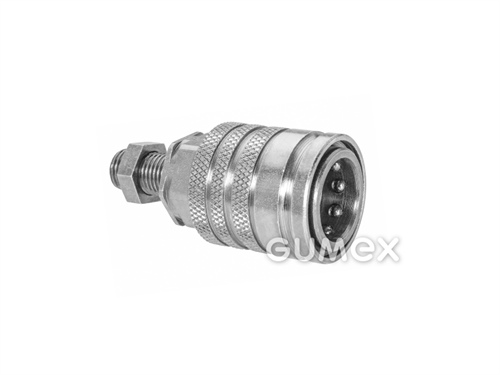 HYDRAULISCHE KUGEL-SCHNELLKUPPLUNG DN13 VERLÄNGERTES AUSSENGEWINDE